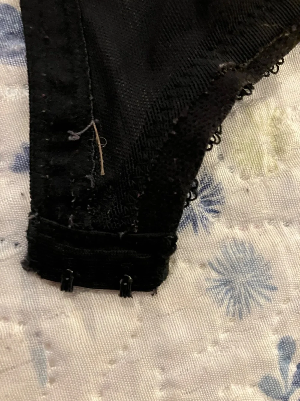 Panache Jasmine balconette lace cup bra black bird print 32G UK